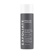 Load image into Gallery viewer, Paula&#39;s choice 2% BHA liquid Exfoliant Salicylic acid for all skin types which uncloges &amp; skrinks pores and smooths and Evens skin tone
