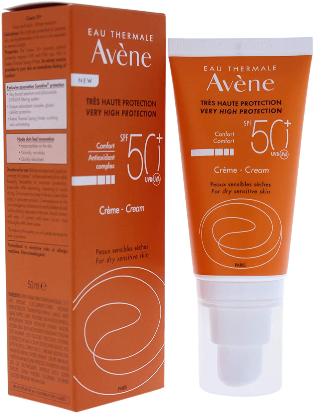 Avene Very High Protection SPF50+ Sunscreen 50ml - Nyasia.ae