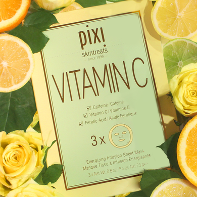 PIXI Vitamin-C Energizing Infusion Sheet Mask( 3 masks ) - Nyasia.ae
