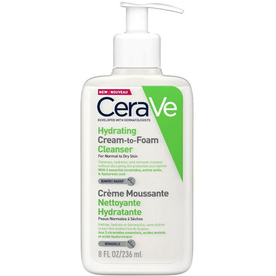 CeraVe Hydrating Cream-to-Foam Cleanser - Nyasia.ae