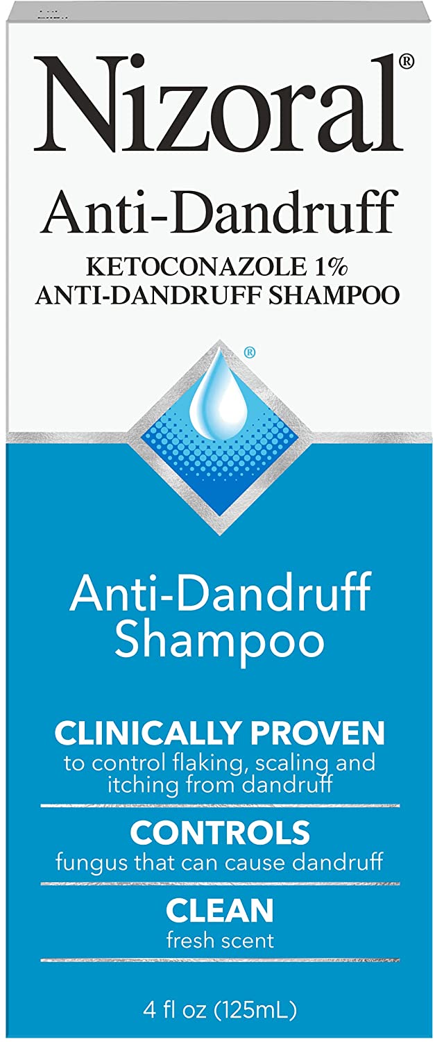 Nizoral Anti-Dandruff Shampoo with Ketoconazole 1%, Dry Itchy Scalp Shampoo for Dandruff Control & Relief, 4 fl. oz