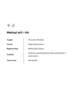 THE ORDINARY Matrixyl 10% + HA( 30ml ) - Nyasia.ae