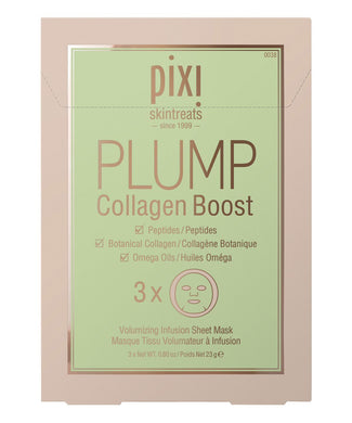 PIXI PLUMP Collagen Boost Volumizing Infusion Sheet Mask( 3 x 23g ) - Nyasia.ae